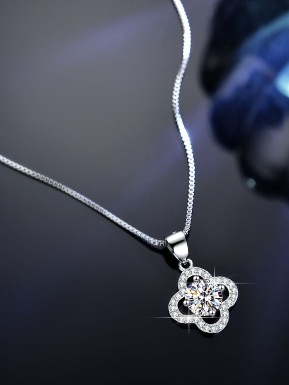 Certified 1ct. t.w. Moissanite Necklaces GRA D Genuine Moissanite For Women - Picture 5 of 11